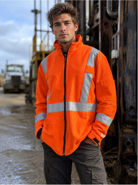 True North DragonWear Jacket Unisex XL FR Reflective Gorpcore Workwear Orange